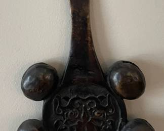 Japanese Shinto bronze hand bell.