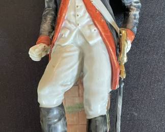 Vintage Sculpture, "The First Regiment Artillery Officer 1786," Andrea by Sadek, made in Japan.