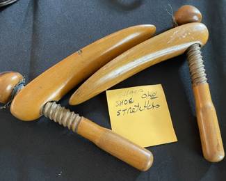 Maple wood shoe stretcher forms.