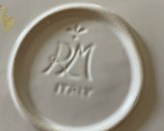 Hand-painted Santa dish,