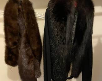 Fur wraps.