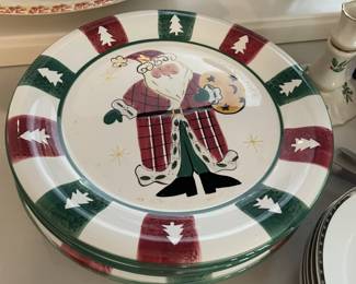 Santa plates.