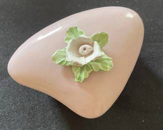 Ceramic keepsake box.