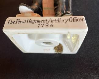 Vintage Sculpture, "The First Regiment Artillery Officer 1786," Andrea by Sadek, made in Japan.