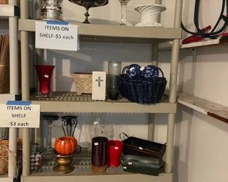 Assorted garden items.