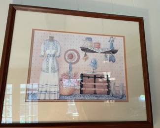 Framed print.