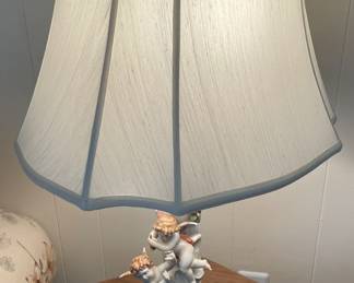 Cherub lamp.