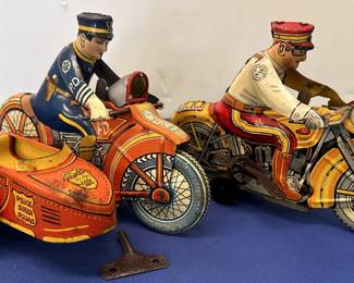 Marx Tin Litho Wind up Motorcycles