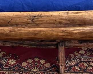 Carved Wood Caneo on Stand