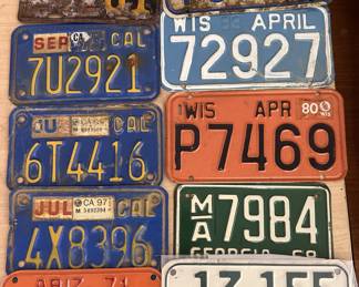 Motorcycle License Plates