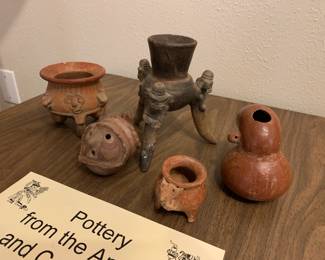Potter from the Andes and Costa Rica. Set was on loan to the Brazos Valley Museum of Natural History.
