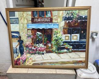 Painting by Lisandro Lopez (Argentine B. 1951)