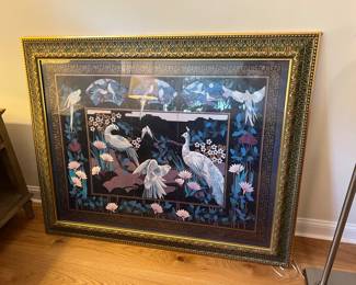 Peacock and Floral Painting