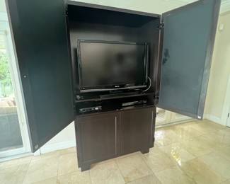 Custom Mirrored TV Cabinet