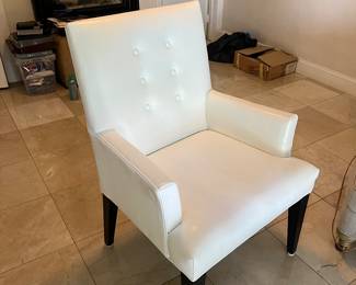 Mitchell Gold & Bob Williams White Arm Chair 
