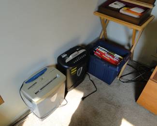 Lots of great office supplies including shredders and filing system
