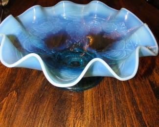 Blue ripple bowl