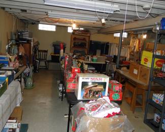 Christmas items down the middle, and the rest of the classic items all around the outside