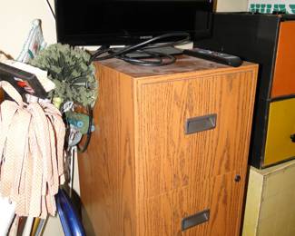 Wood file cabinet