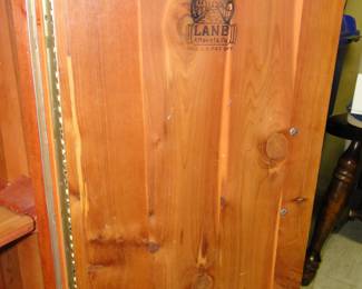 This!!!  A 1950's Lane Cedar storage cabinet.  Yes a cabinet, with all the original paint and hardware.