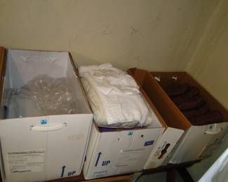 Boxes of sweaters, nicely presented, and lets keep it that way