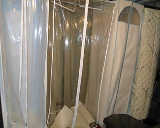 Multiple sizes of storage and garment bags 