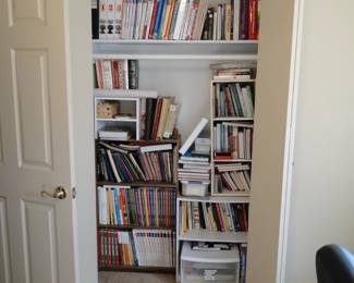 Closet full of books
