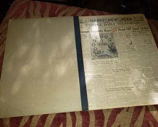 1946 Temple Newspaper in book form 
