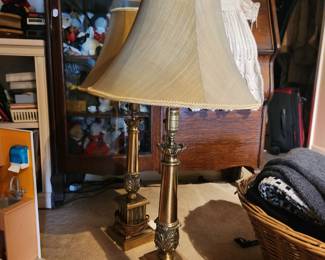 Stiffle lamps! That will find a proper staged spot before the sale.