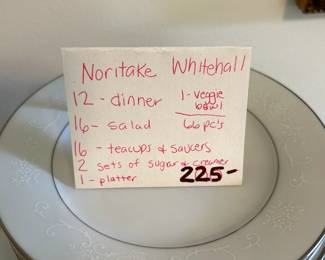 #48	Noritake Whitehall China - 66pcs	 $225.00 
