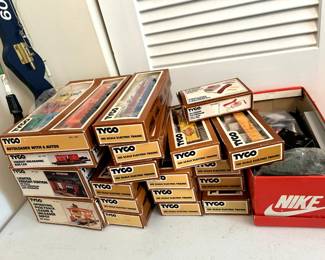 #62	Tyco Train Set - 18 pcs plus Motors	 $120.00 
