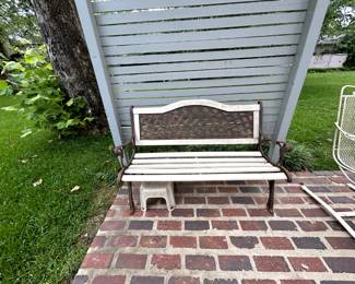 #97	Metal/Wood Painted w/metal Back Seat - 50" Wide	 $50.00 
