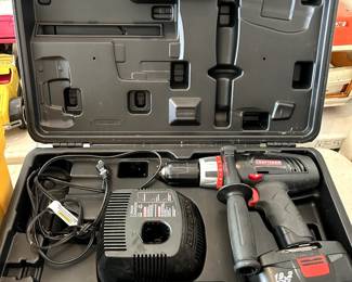 #113	Craftsman Battery Operated Drill 19.2V in Case	 $25.00 
