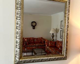 #12 Wood Gold Framed Beveled Rectangular Mirror - 28x34	 $50.00 
