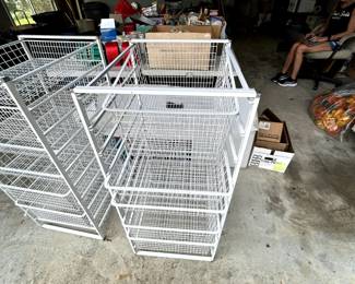 #86	5 Drawer Wire Storage Container - 18x21x41	 $20.00                                                                                                   #87	6 Drawer Wire Storage Container - 18x21x41	 $25.00 

