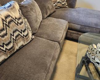 Wonderful Grey Contemporary Sectional Sofa. 