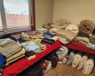 A room full of LInens