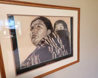 Native American Framed Print - 'Hopi Madonna'