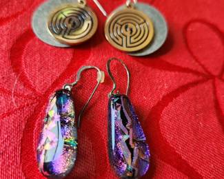 Lots of earrings, brooches, necklaces, bracelets, etc. 