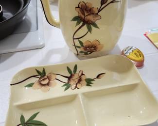 Weil Ware Vintage Set - Pitcher and Plate - California 