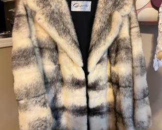 Capwells cross mink fur coat