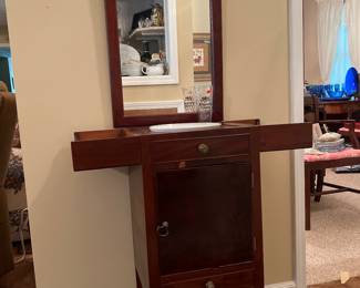 Antique shaving stand