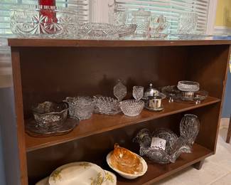 Lead crystal, carnival glass, Ruby Red Sugar shaker