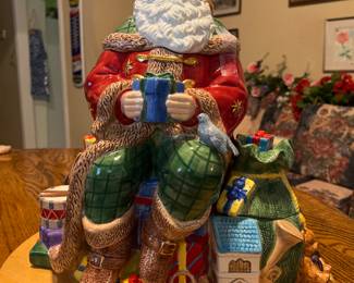 Waterford Christmas cookie jar
