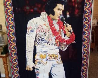 Original 1979 Elvis Aloha From Hawaii wall tapestry.
