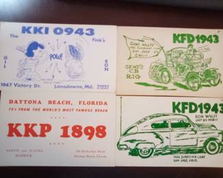 153 - 1960's QSL Ham Radio Cards. All different. Look them up. They are good sellers on the Bay.