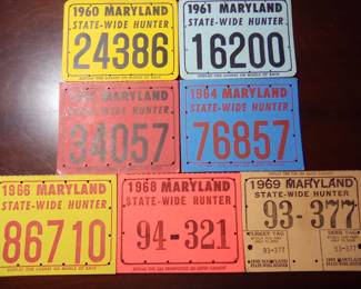 Original 1960's hunting licenses. They sell on the Bay. and they are EASY to ship.