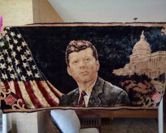 ORIGINAL 60's JFK tapestry. It's a good seller folks.