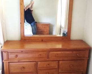 5 piece bedroom set WITHOUT the mattress and box, $500.00