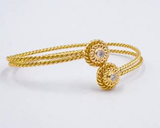18k and diamond bracelet